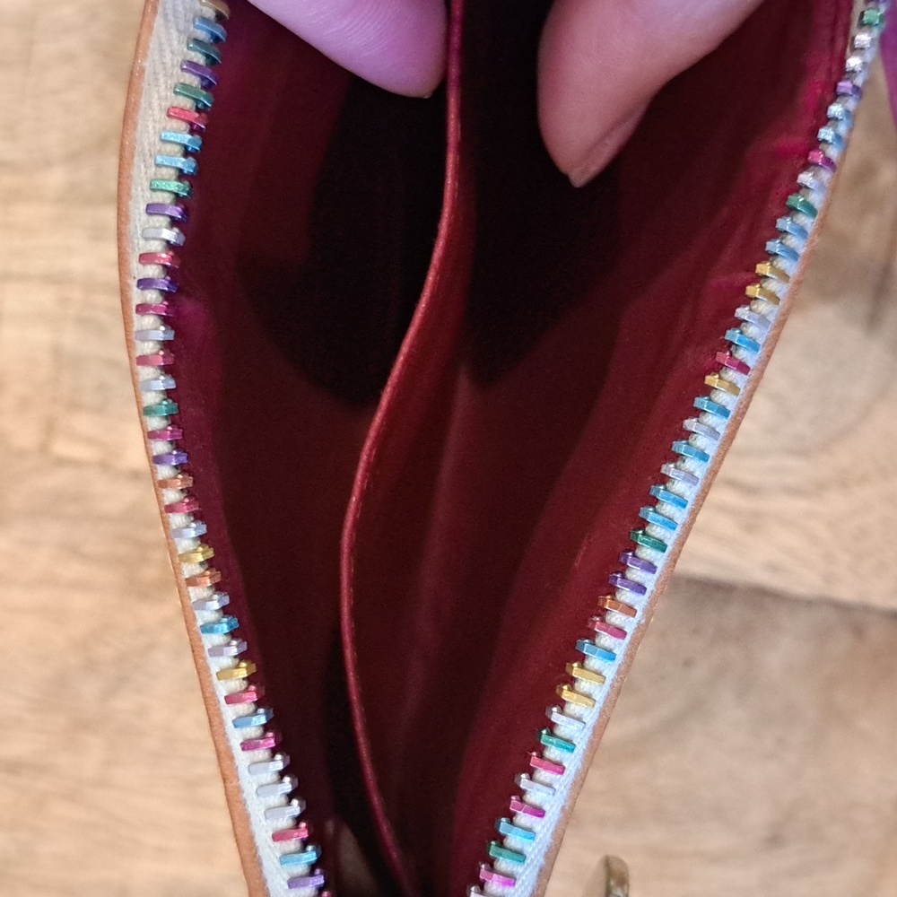 Dooney & Bourke Multicolor Logo Wristlet/Mini Bag - Picture 3 of 4